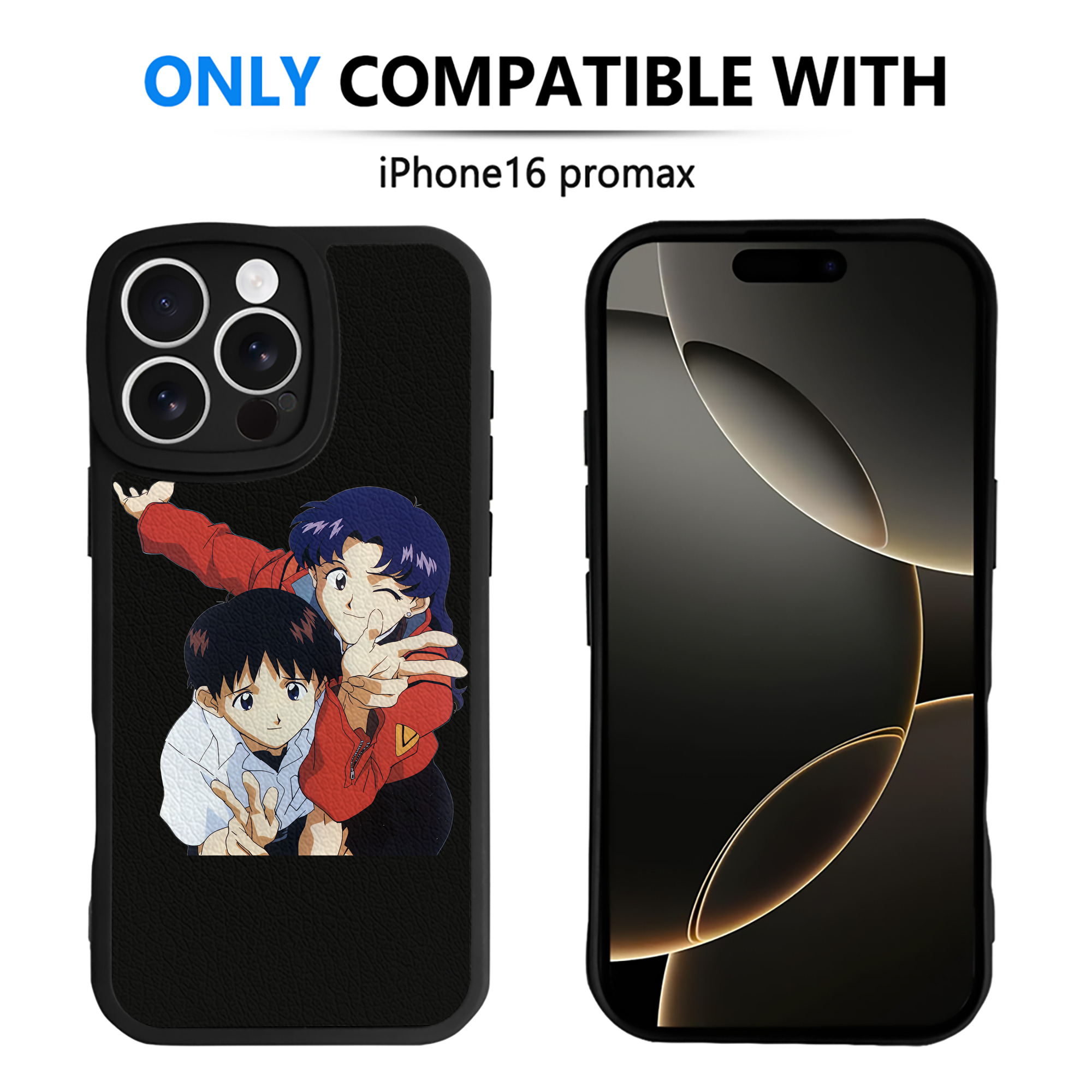 （画像用） EVA 新世紀エヴァンゲリオン 【iPhone 16シリーズ対応】シリコンスマホケース（レザー調） 材質：シリコン